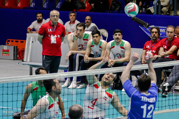 دیدار تیم های والیبال نشسته ایران و روسیه‎