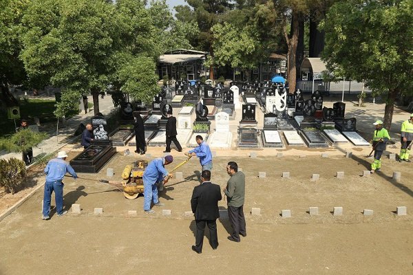 مقبرة "بهشت زهرا" في جنوب العاصمة طهران