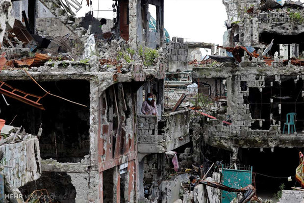 فلپائن کے شہر ماراوی  کو وہابی دہشت گردوں نے بڑے پیمانے پر نقصان پہنچایا