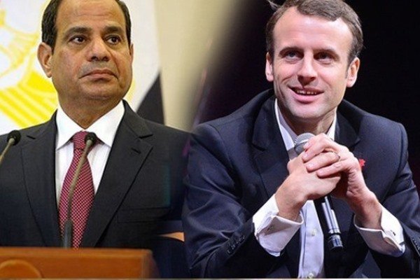 شام کے بارے میں السیسی اور میکرون کے درمیان گفتگو