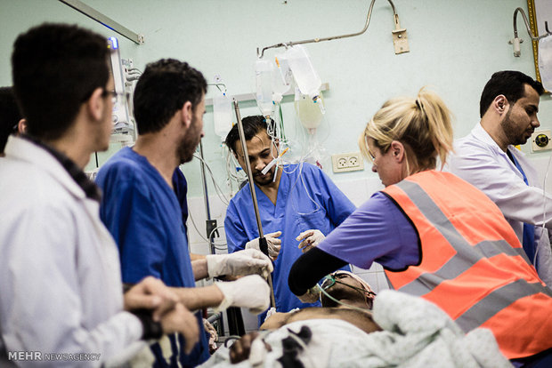 ادامه فعالیت بیمارستان های غزه با حداقل امکانات