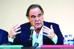 American filmmaker Oliver Stone attends a press conference during the 36th Fajr International Film Festival at Tehran’s Charsu Cineplex on April 25, 2018. (Honaronline/Mojtaba Arabzadeh)