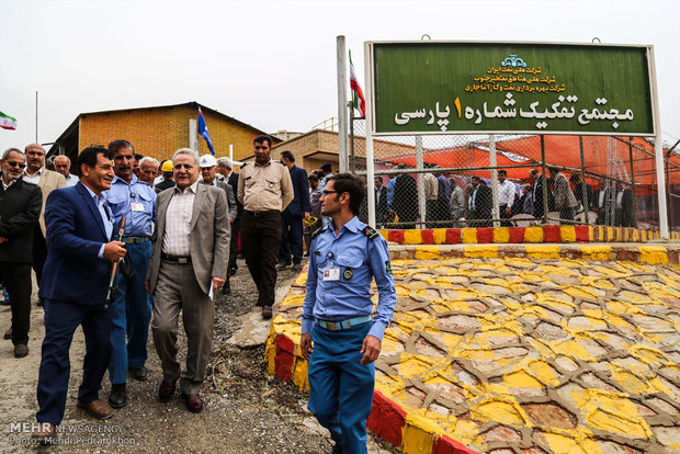 راه‌اندازی ایستگاه جمع‌آوری گازهای مشعل میدان پارسی  در آغاجاری