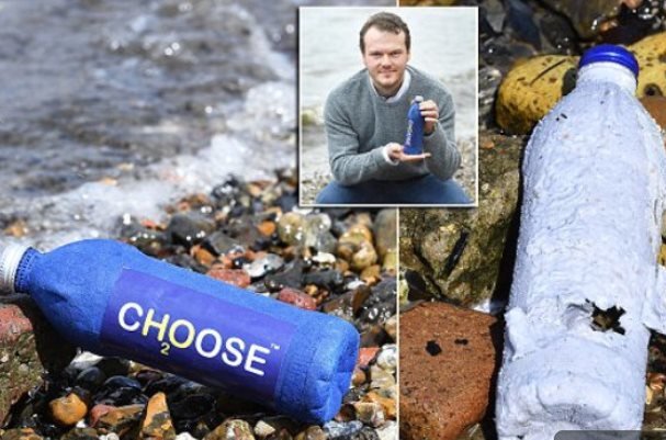 بطری که در طبیعت تجزیه می شود