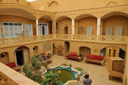 A view of Noghli House, a tradition eco-lodge in Kashan, central Iran.
