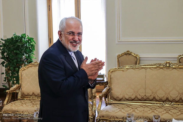 Zarif and New Zealand's ambassador to Tehran meet on Sun.