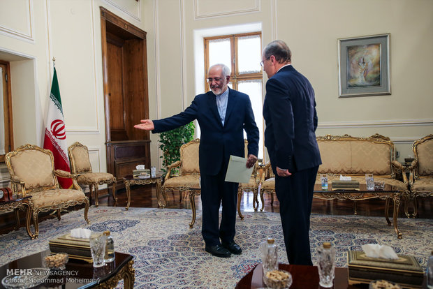 Zarif and New Zealand's ambassador to Tehran meet on Sun.