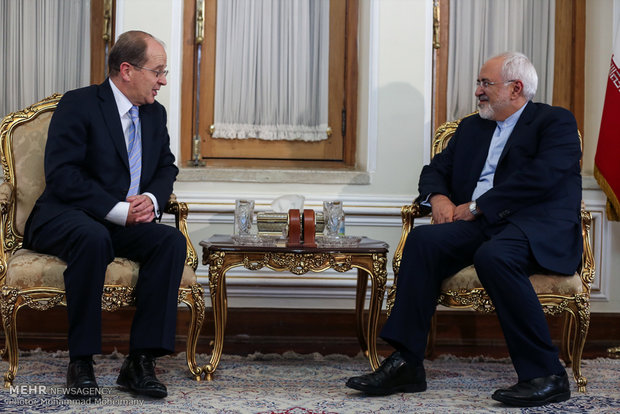 Zarif and New Zealand's ambassador to Tehran meet on Sun.