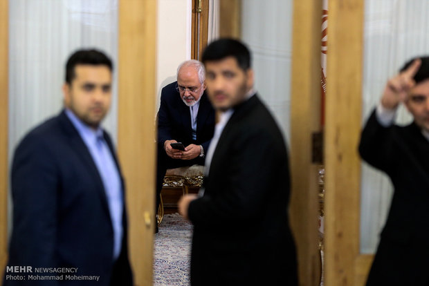 Zarif and New Zealand's ambassador to Tehran meet on Sun.