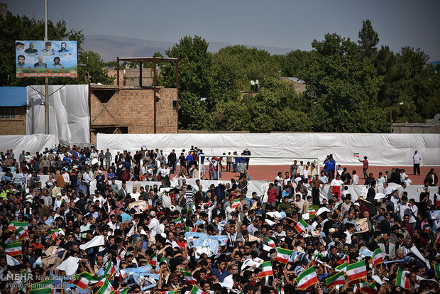 Ruhani'nin Rezevi Horasan ziyaretinden kareler