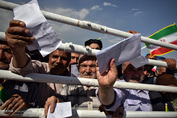 Ruhani'nin Rezevi Horasan ziyaretinden kareler