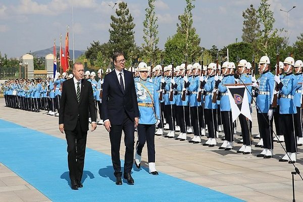 رؤسای جمهوری ترکیه و صربستان در آنکارا دیدار کردند