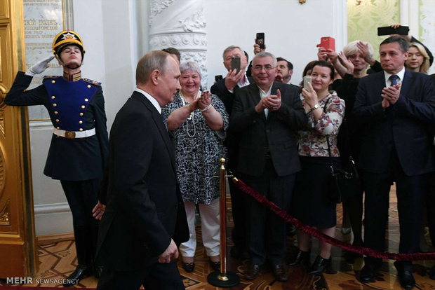 Vladimir Putin'in yemin töreninden kareler