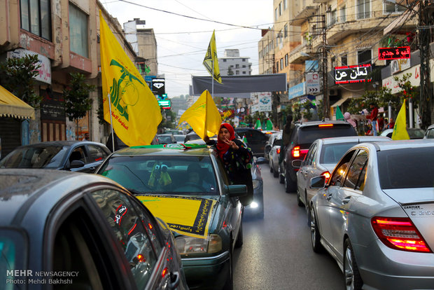 Hizbullah'ın seçim zaferi Lübnan sokaklarında kutlandı