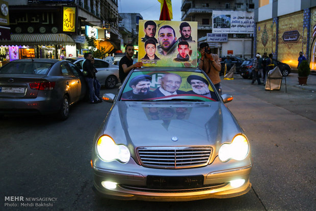 Hizbullah'ın seçim zaferi Lübnan sokaklarında kutlandı