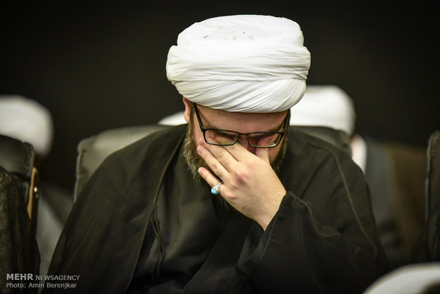 وداع با پیکر آیت الله ایمانی در شیراز