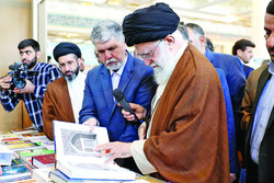 Leader of the Islamic Revolution Ayatollah Seyyed Ali Khamenei visits the 31st Tehran International Book Fair on May 11, 2018. (Leader.ir)