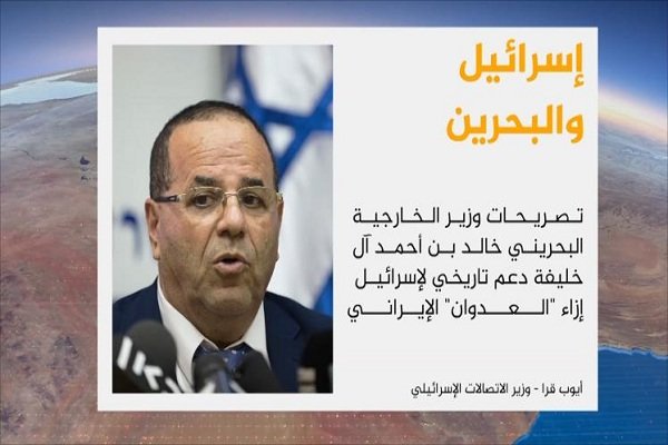 مقام صهیونیست اظهارات وزیر خارجه بحرین را «حمایت تاریخی» خواند