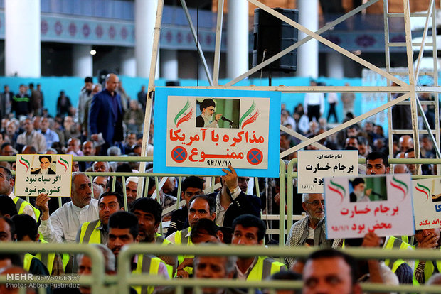تظاهرات حاشدة في اصفهان تشجب انسحاب امريكا من الاتفاق النووي