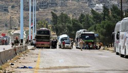 3rd batch of terrorists exit Hama, Homs to northern Syria
