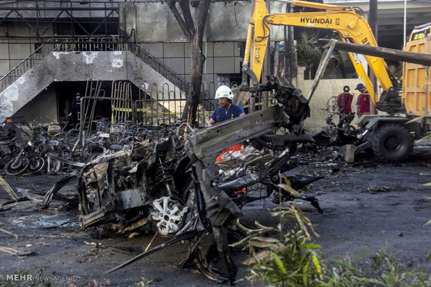 انڈونیشیا میں  خودکش حملے میں 4 حملہ آور ہلاک