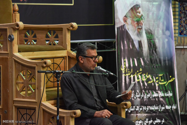 مراسم هفتمین روز درگذشت آیت الله ایمانی در شیراز