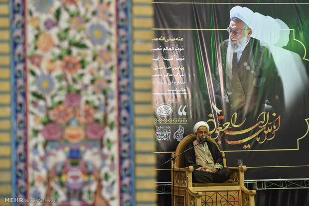مراسم هفتمین روز درگذشت آیت الله ایمانی در شیراز