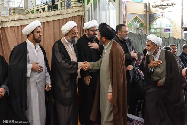 مراسم هفتمین روز درگذشت آیت الله ایمانی در شیراز