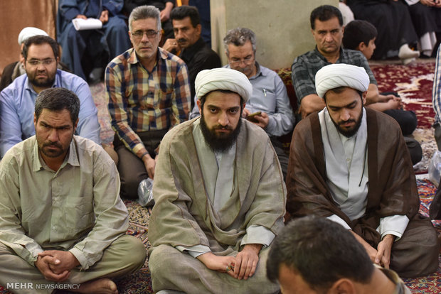 مراسم هفتمین روز درگذشت آیت الله ایمانی در شیراز