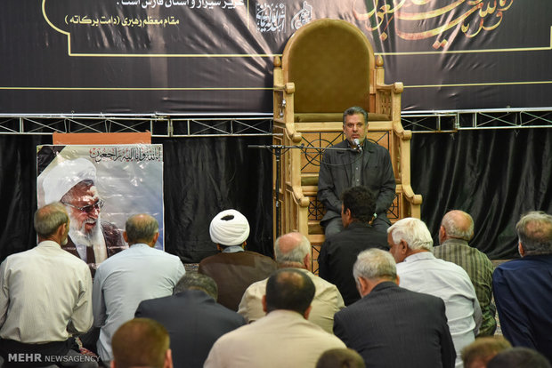 مراسم هفتمین روز درگذشت آیت الله ایمانی در شیراز