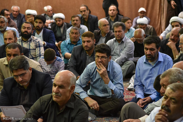 مراسم هفتمین روز درگذشت آیت الله ایمانی در شیراز