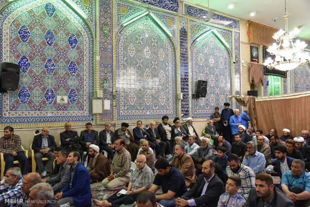 مراسم هفتمین روز درگذشت آیت الله ایمانی در شیراز