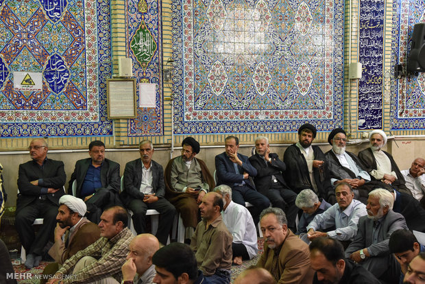 مراسم هفتمین روز درگذشت آیت الله ایمانی در شیراز