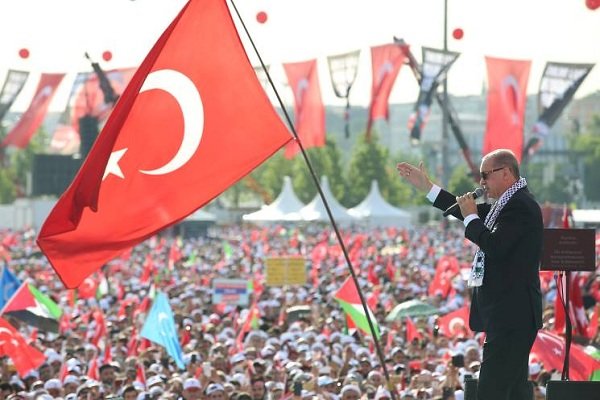 گردهمایی انتخاباتی اردوغان در سارایوو