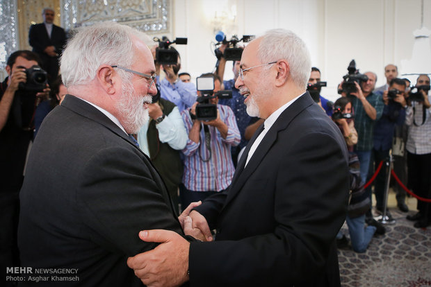 FM Zarif receives EU energy commissioner