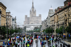 رژه دوچرخه ها در مسکو‎