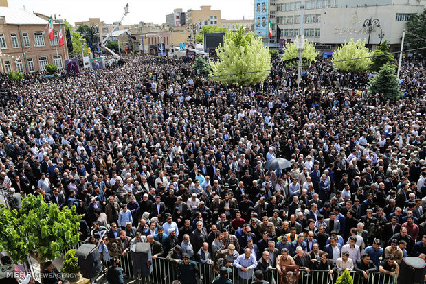 مراسم تشییع حجت الاسلام غلامرضا حسنی - خلیل موستوفی