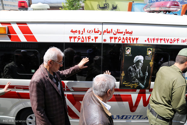 مراسم تشییع حجت الاسلام غلامرضا حسنی - خلیل موستوفی