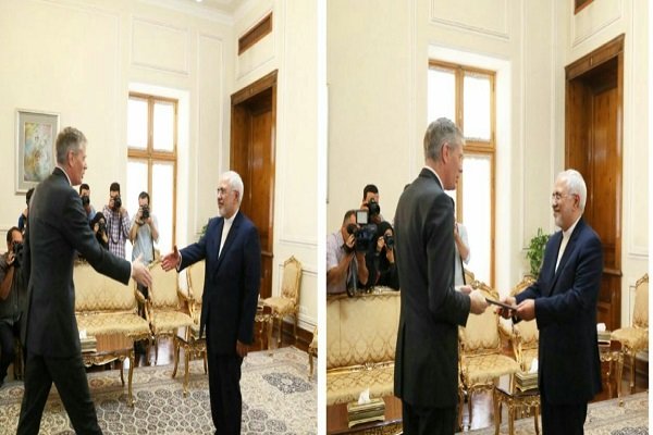 Zarif receives new UK, S Korean ambs, UN envoy for Lebanon