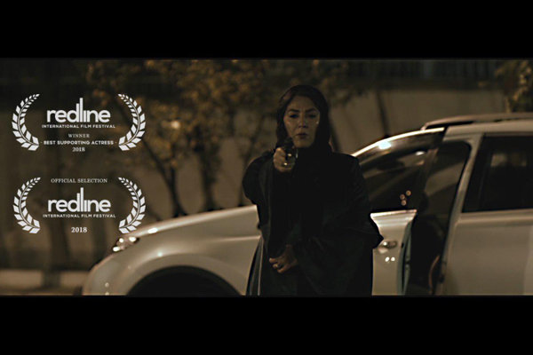 Setareh Eskandari wins best supporting actress in Redline Filmfest.