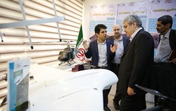  Iran’s vice president for science and technology Sourena Sattari (2nd from right) visits first Iranian commercial drones innovation center on Monday