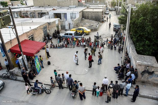 اجرای تئاتر خیابانی در بجنورد
