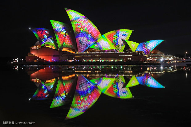 Fotoğraf: Sidney'de ışık festivali