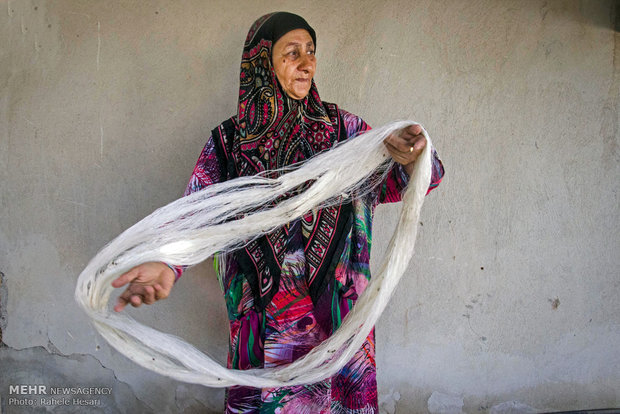 Silk farming and weaving in Iran’s Golestan province