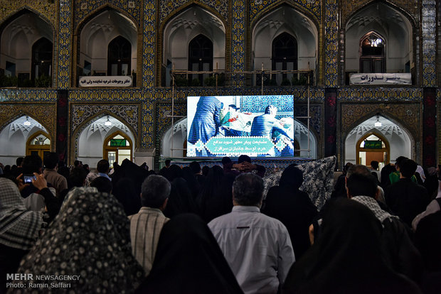 مراسم احیا شب بیست و یکم ماه رمضان در مشهد مقدس