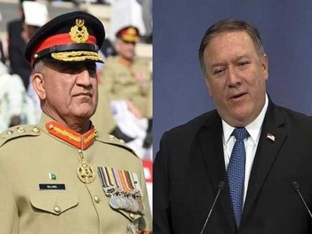 امریکی وزیر خارجہ اور پاکستانی آرمی چیف کے درمیان فون پر گفتگو