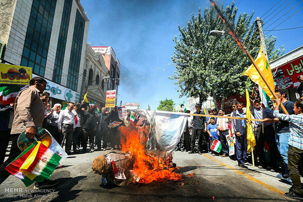 راهپیمایی روز قدس در زنجان