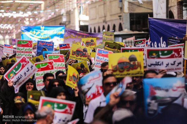 راهپیمایی روز قدس در اهواز