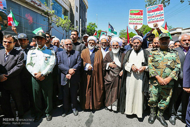 راهپیمایی روز قدس در زنجان