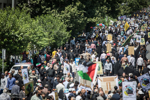 راهپیمایی روز قدس در تهران 